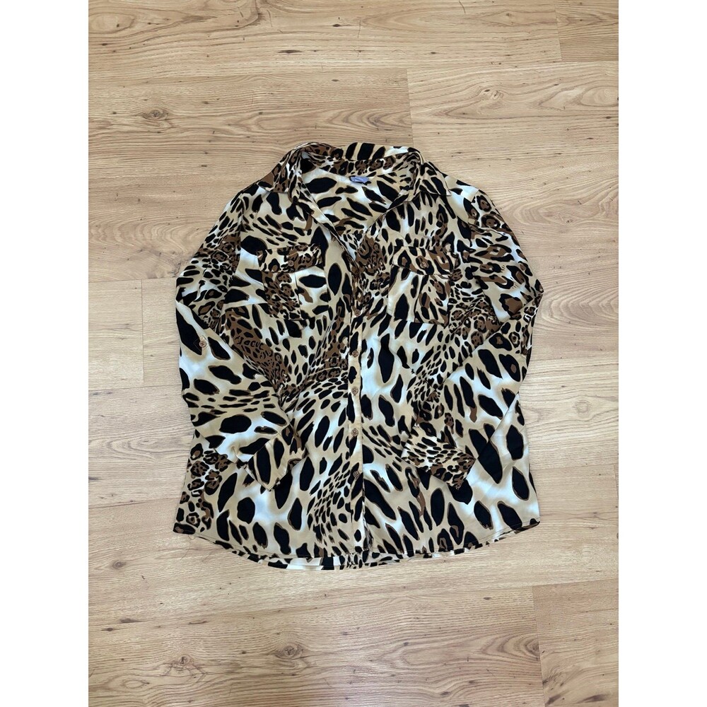 Laura Scott Woman Leopard Print Shirt